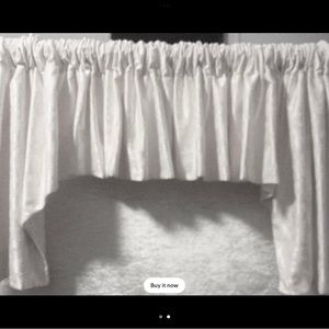 Valance lined and interlined. Shaped. Custom made. New